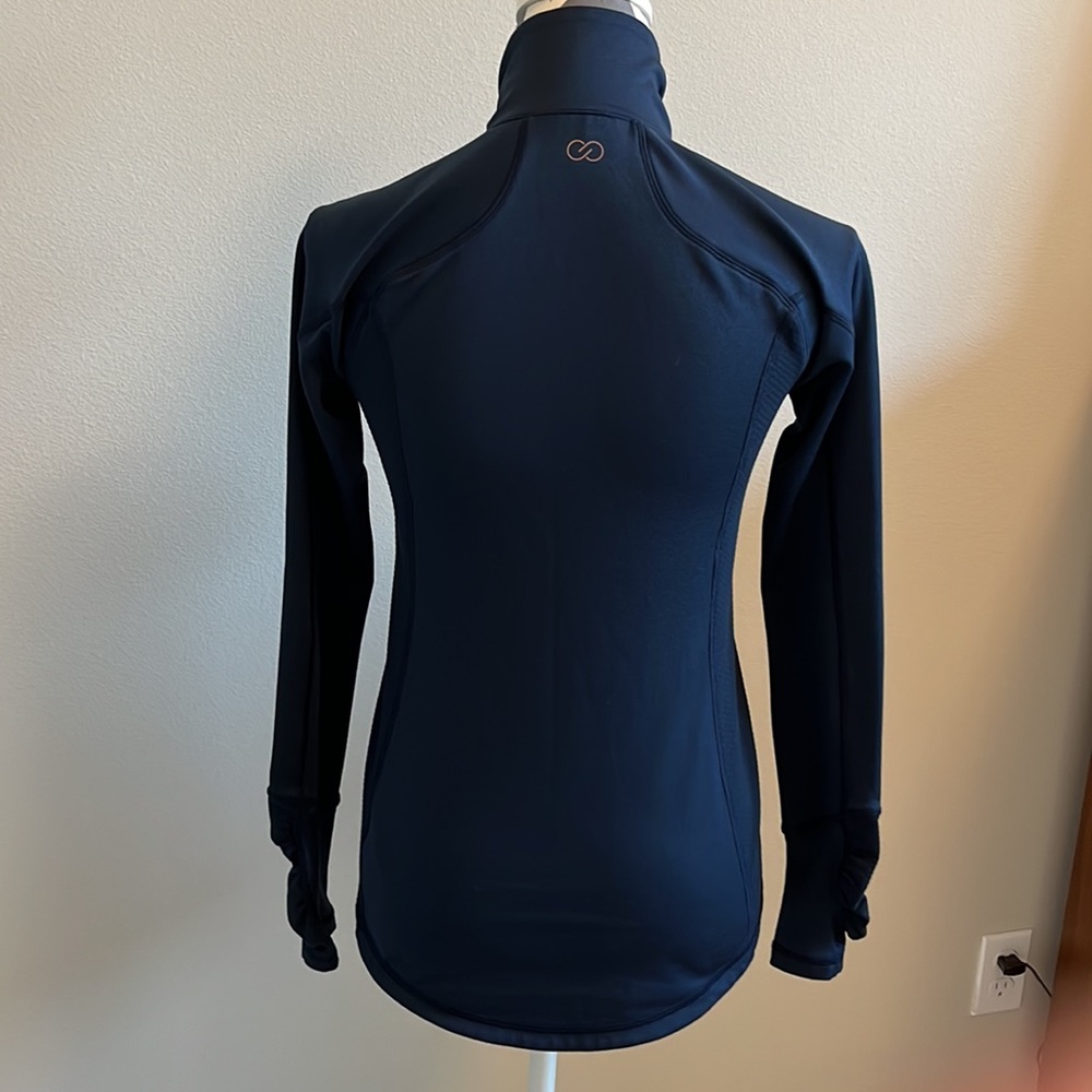 CALIA by Carrie Underwood Navy Quarter Zip Pullover - Picture 3 of 4